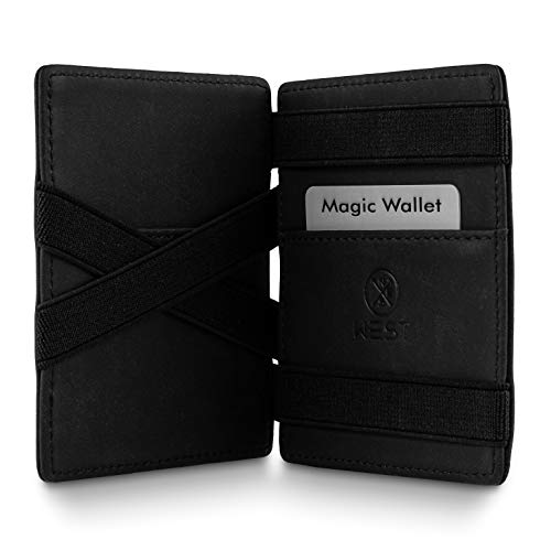 명품 카드 명함 지갑 독일출고WEST Magic Wallet (검정) The ORIGINAL 동전 수납 공간이있는 지갑 이동 중 완벽한534456