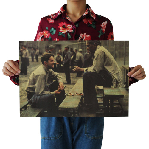 빈티지 레트로 영화 포스터 쇼생크탈출문예장식 그림 581421 인테리어포스터