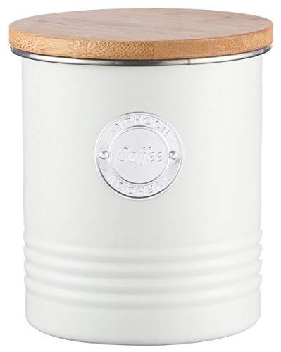 타이푼 독일 커피 파스텔크림 1리터수납용기 스틸 목재 실리콘-599261