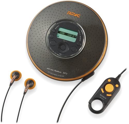 레트로 빈티지 미국 플레이어 소니 D-NE320PSBLK 싸이크 MP3,ATRAC CD 워크맨 (블랙)-628114