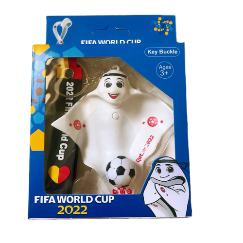 키링 열쇠고리 2022 카타르 월드컵 마스코트 자동차 굴림등 축구기