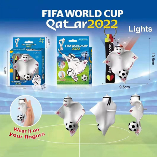 키링 열쇠고리 2022 카타르 월드컵 마스코트 키홀더 축구장 주변 작은 선물