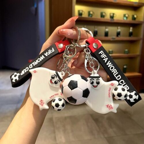 키링 열쇠고리 2022년 신형 카타르 월드컵 마스코트 축구 기념품