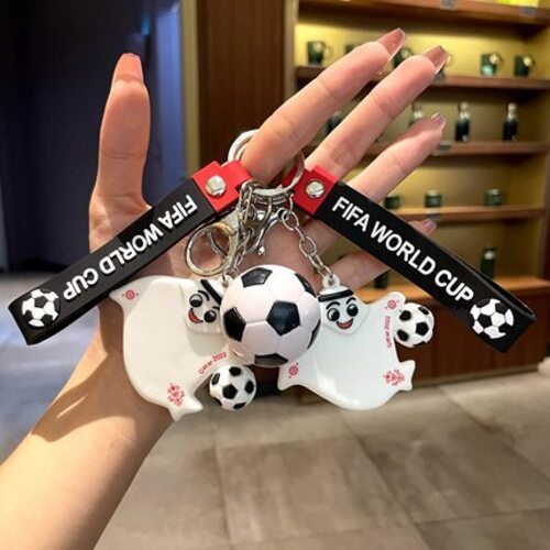 키링 열쇠고리 2022년 신형 카타르 월드컵 마스코트 축구 기념품