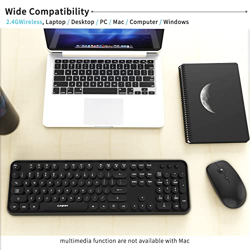 레트로 게이밍 키보드 미국 무선 와 마우스 콤보 귀여운 다기능 110키 라운드 키캡 안드로이드 윈도우 PC 가정-614916