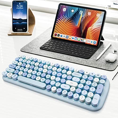 레트로 게이밍 키보드 미국 MOFii iPad 노트북 PC 맥 스마트폰 블루투스 무선 3개의 블루투스 장치-614805