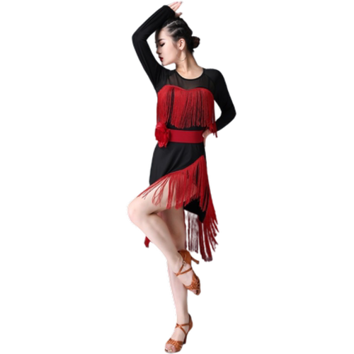 댄스스포츠 신하 예코 라틴댄스 연습공복 댄스복 여성인
