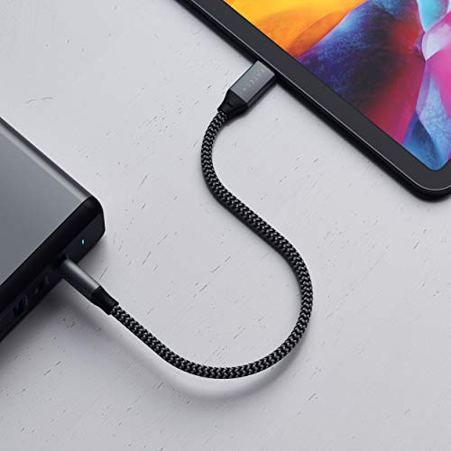 사테치 USB-C-USB-C 충전 케이블 – 10인치/25cm – 2020/2019 맥북 프로 미국 멀티포트-622597