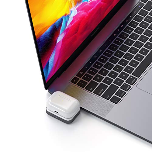 사테치 USB-C 무선 충전 독 - Apple AirPods Pro와 호환 미국 멀티포트-622615