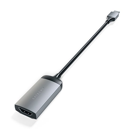 사테치 알루미늄 타입-C HDMI 어댑터 4K (60Hz) - 2022 맥북 프로 M2, 2021 맥북 프로 M1, 2020 맥북 에어/프로 M1 호환 미국 멀티포트-622706