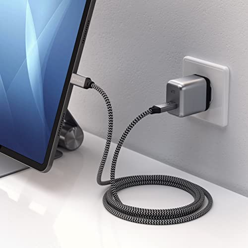 사테치 30W USB-CPD 벽면 충전기 – 전력 전달 지원 – 2021 iPad Pro M1, 2020/2018 iPad Pro 호환 미국 멀티포트-622676