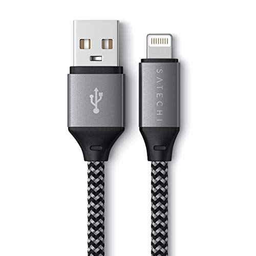 사테치 USB-A-to-Lightning 충전 케이블 – MFi 인증 – iPhone 13 Pro Max/13 Pro/13 호환 미국 멀티포트-622671