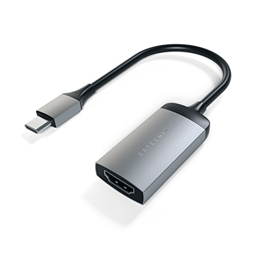 사테치 알루미늄 타입-C HDMI 어댑터 4K (60Hz) - 2022 맥북 프로 M2, 2021 맥북 프로 M1, 2020 맥북 에어/프로 M1 호환 미국 멀티포트-622706
