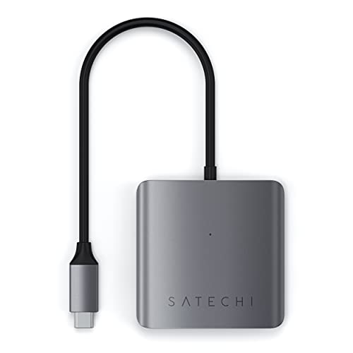 사테치 4포트 USB-C 허브 – 데이터 전송만 가능(충전/비디오 없음) 미국 멀티포트-622569