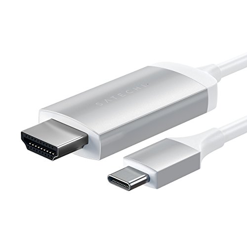 사테치 알루미늄 타입-C HDMI 케이블 4K 60Hz - 2020/2019 맥북 프로, 2020/2018 맥북 에어 호환 미국 멀티포트-622641