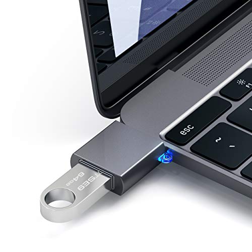 사테치 알루미늄 USB-C 수컷-USB-A 3.0 암컷 어댑터 - 고속 컨버터 커넥터 미국 멀티포트-622567