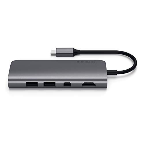 사테치 4K HDMI, Mini DP, USB-CPD, 기가비트 이더넷, USB 3.0, Micro/SD 카드 슬롯을 갖춘  미국 멀티포트-622639