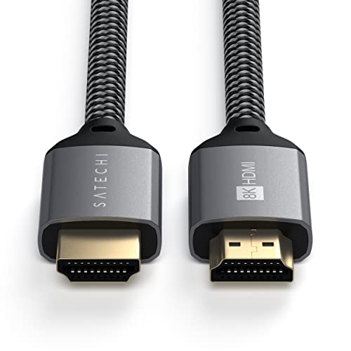 사테치 8K HDMI 2.1 케이블 - 8K/60Hz 및 4K/120Hz, 48Gbps 지원 - 애플 2021 맥북 프로 M1 Pro와 호환 미국 멀티포트-622677