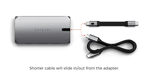 사테치 USB-C-The-Go 멀티포트 어댑터 미국 멀티포트-622545