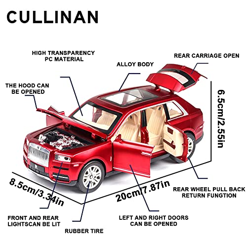 자동차 모형 미국 정교한 모델 1/24 롤스로이스 CULINAN 모델-623276