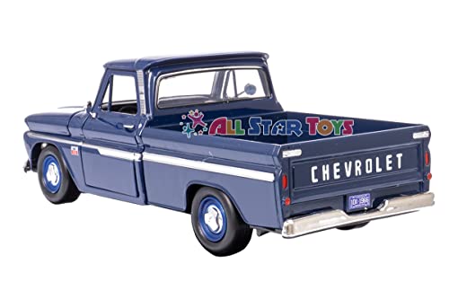 자동차 모형 미국 1966 Chevy C10 플릿사이드 픽업 트럭, 다크 블루 모터맥스 73355 1/24 스케일 모델 -623319