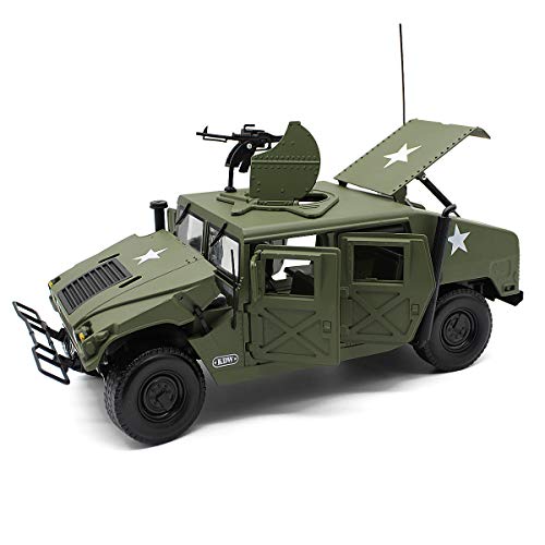 자동차 모형 미국 피스 1/18 스케일 모델 메탈 군용 장갑차 전장 트럭-623404