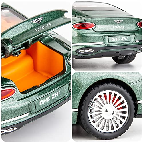자동차 모형 미국 1/24 벤틀리 컨티넨탈 GT 모델 합금 수집 가능한 풀백 녹색-623414