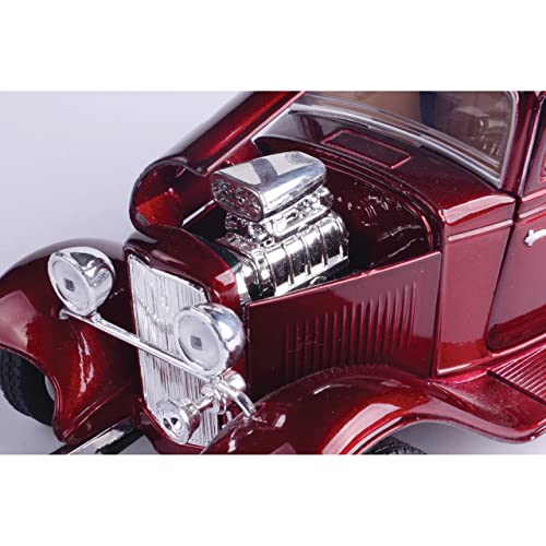 자동차 모형 미국 모터맥스 아메리칸 클래식 1932 포드 쿠페 1/24 스케일 모델 레드-623298