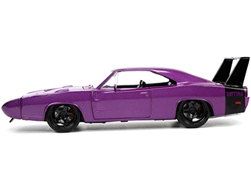 자동차 모형 미국 Jada Toys Big Time Muscle 1:24 1969 닷지 충전기 데이토나 퍼플-623394