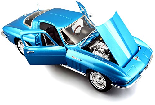 자동차 모형 미국 마이스토 Die Cast 1:18 스케일 1965 쉐보레 코르벳색상은 약간 다를 수 있음-623337