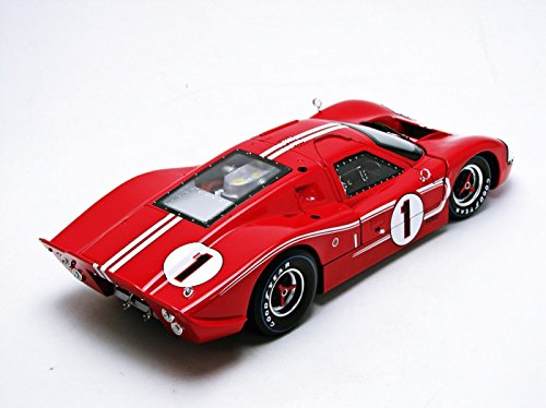 자동차 모형 미국 셸비 컬렉터블 SC423 1967 포드 GT MK IV #1 레드 르망 우승자 24시간 1/18-623273