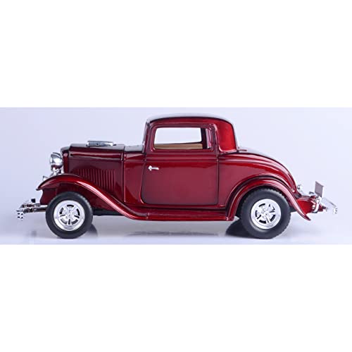자동차 모형 미국 모터맥스 아메리칸 클래식 1932 포드 쿠페 1/24 스케일 모델 레드-623298