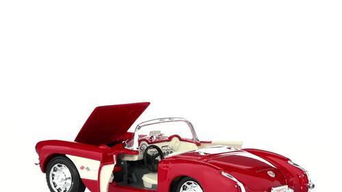자동차 모형 미국 메이스토 조립 라인 1957 쉐보레 코르벳 1/24 스케일 모델 키트 레드-623339