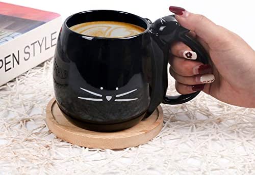 고양이 머그 미국  쿨캣쿠 커피 귀여운 블랙-627570
