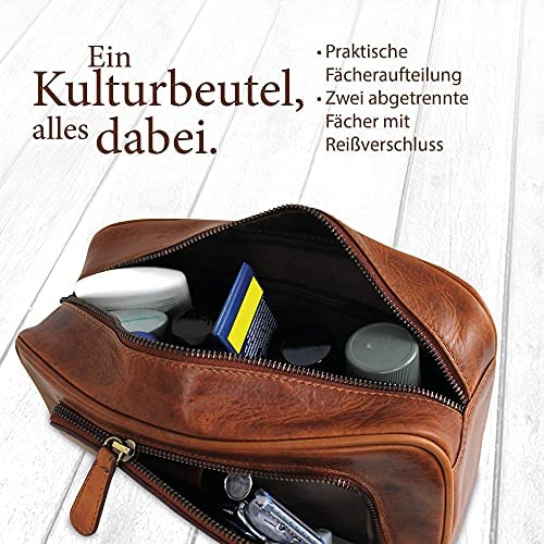 독일 가죽 세면용품 가방 프리미엄 가죽 수하물 여행 화장품가방
