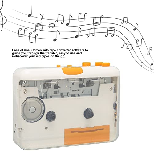레트로 빈티지 미국 플레이어 Kafuty-1 USB 카세트-MP3 변환기, 이어폰이 있는 휴대용 워크맨 카세트 오디오 음악 테이프-MP3 변환기-628046