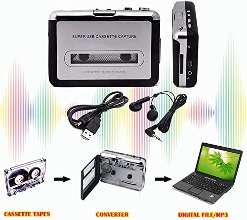 레트로 빈티지 미국 플레이어 카세트 MP3, 다기능 테이프, 테이프 및 워크맨을 MP3 에서 재생하는 오디오로 변환하거나 CD로 굽기-627972