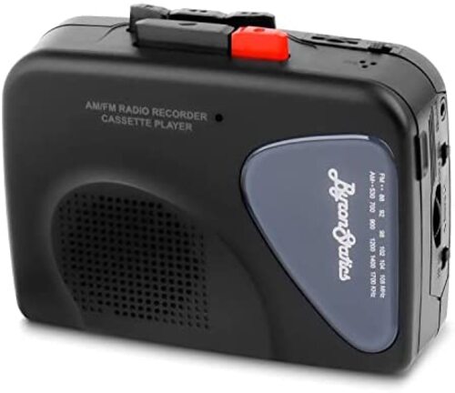 레트로 빈티지 미국 플레이어 바이런 통계 휴대용 카세트 레코더 FMAM 라디오 워크맨 테이프 -628119