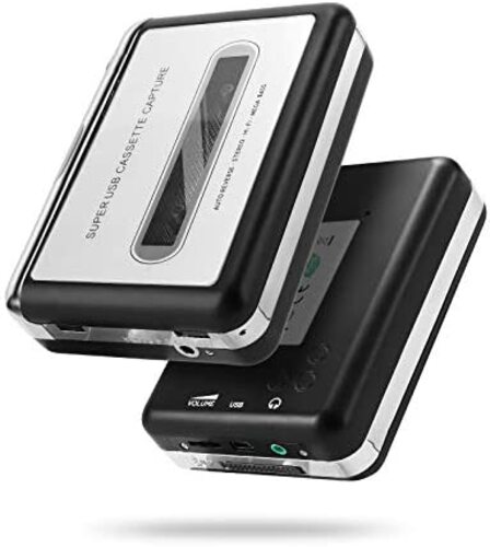 레트로 빈티지 미국 플레이어 리쇼 카세트 – 휴대용 테이프 가 USB를 통해 MP3 오디오 음악-627984