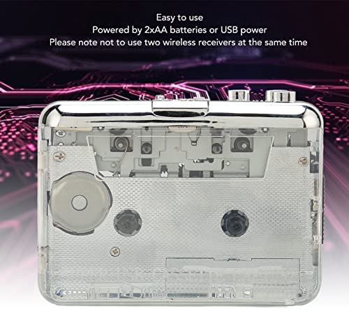 레트로 빈티지 미국 플레이어 ASHATA 휴대용 카세트, USB 카세트 테이프-MP3 변환기, 오디오 워크맨 카세트 테이프-디지털 변환기-628107
