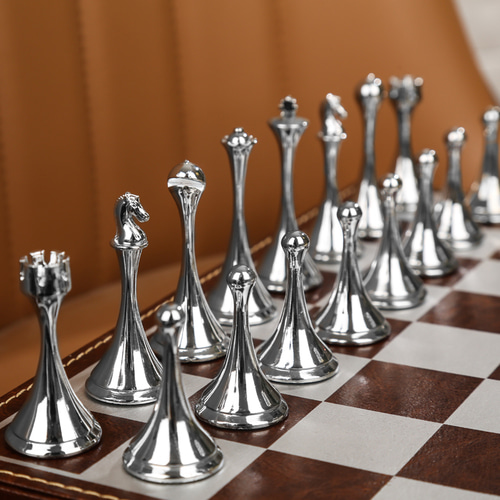 체스 휴대용 마그네틱 접이식  케이스 수납 세트 학생 금속 고급 chess