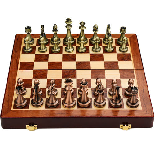 체스 메탈 세트 퍼즐 장난감 생일 선물 접기 보드 고급 chess