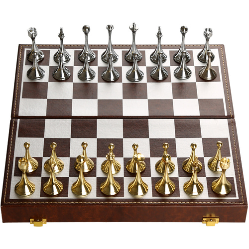체스 마그네틱 접이식  케이스 세트 학생 금속알 휴대용 고급 chess