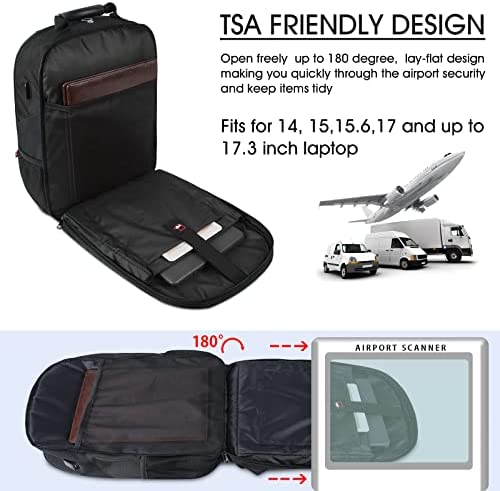 신학기 가방 미국 백팩 케이블 오거나이저가 있는 노트북 수납 17인치 남성용 방수 USB 충전-630409