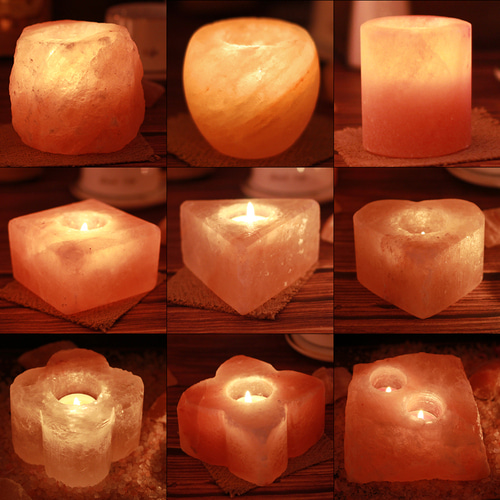 탁상 조명 크리스탈 소금 램프 촛대 촛불 디너 소품 로맨틱 무드 식탁