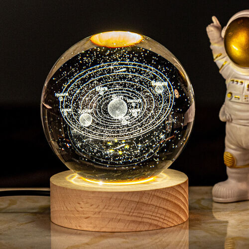 탁상 조명 우주 시리즈 발광 크리스탈 볼 선물 3D 무드등