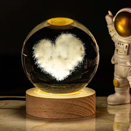 탁상 조명 우주 시리즈 발광 크리스탈 볼 선물 3D 무드등
