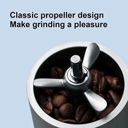 커피 그라인더 미국 수동 에스프레소 머신 프로펠러형 핸드, 조절 가능한 스테인레스 스틸 엣지 , 휴대용 핸드-631973