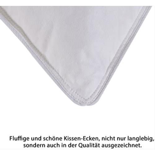 독일 베개 거위털 2개 세트 40x80cm 충전재 깃털 면 100% 커버 화이트
