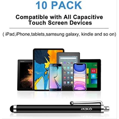 스타일러스 펜 미국 터치 스크린용 MEKO 10Pack iPhone 태블릿용 정전식 안드로이드 올 유니버설 스크린 장치-634121